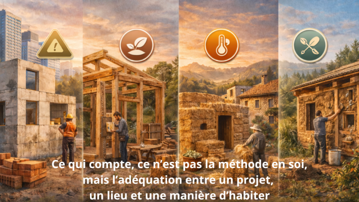 Ce qui compte, ce n’est pas la méthode en soi, mais l’adéquation entre un projet, un lieu et une manière d’habiter