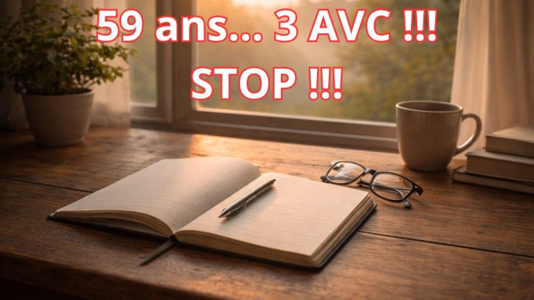 Carnet ouvert au lever du soleil – symbole de nouveau départ après un 3ème AVC