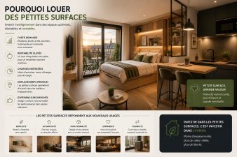 Petit appartement moderne haut de gamme optimisé pour l’investissement locatif et la location courte durée