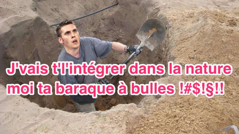 maison intégrée au paysage