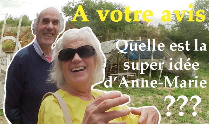 photo d'Anne Marie et Daniel Bord à la maison bulle de Montgivray